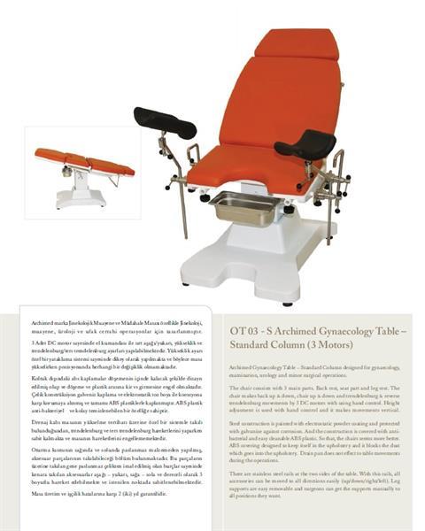 GYNECOLOGY CHAIR ELECTRIC 3 MOTORS